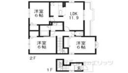 マグノーリア横田２間取り図面