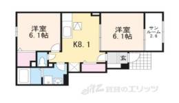 ヴィラ宮の前間取り図面