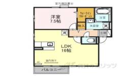 リビングタウンくにみB棟間取り図面