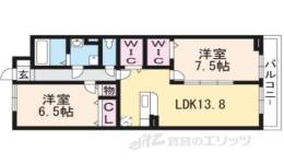 アジュール京田辺１間取り図面