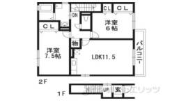 カルムコート津之江Ｂ棟間取り図面
