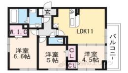 ルピナス嵯峨Ｂ棟間取り図面