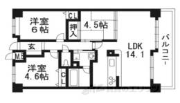 ラウンドコート京都醍醐間取り図面