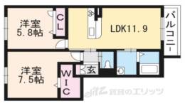 シャーメゾン久津川間取り図面