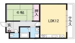 コーポラスコキチ間取り図面