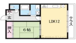 コーポラスコキチ間取り図面