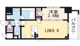 エクラージュ御池間取り図面