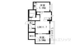クレアール吉祥院２間取り図面