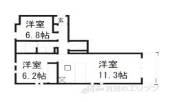 クレアール吉祥院２間取り図面