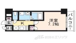 エスカーサ京都四条梅津間取り図面