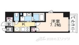 エスカーサ京都四条梅津間取り図面