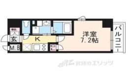 エスカーサ京都四条梅津間取り図面