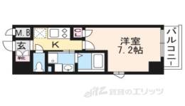 エスカーサ京都四条梅津間取り図面