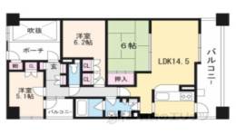 ウォーターレジデンス大津アクアエール間取り図面