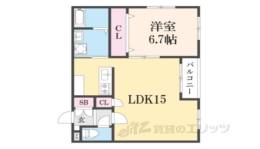 フローデリー１間取り図面