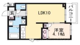 カサベルデ桂川間取り図面