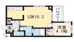 カサベルデ桂川間取り図面