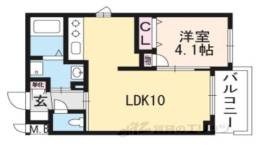 カサベルデ桂川間取り図面