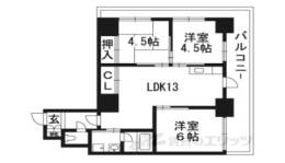 パレジット五条　間取り図面