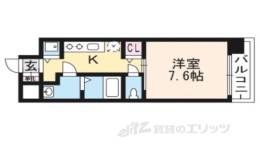 VEGAS太秦天神川間取り図面