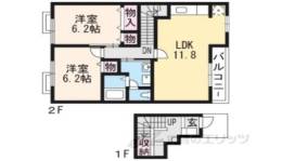 グランアルブルA間取り図面