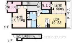 フレスコ西扇間取り図面
