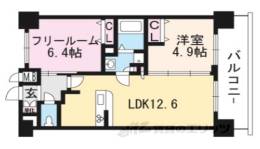 クリスタルグランツ京都西大路間取り図面