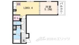 シャルマン東寺南１間取り図面