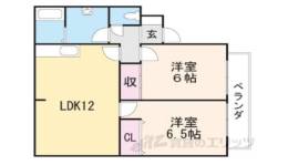 グリーンタウンハタケヤマＣ棟間取り図面
