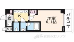 エステムコート京都西院間取り図面