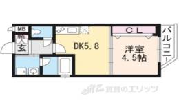ベラジオ京都円町　　　間取り図面