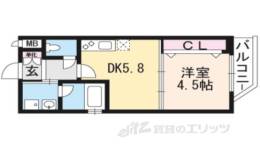 ベラジオ京都円町405間取り図面