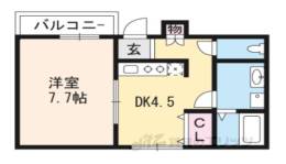アールグランツ一乗寺間取り図面