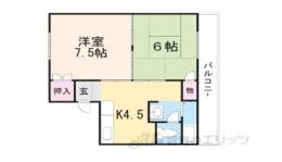 コーポアクエリアス間取り図面