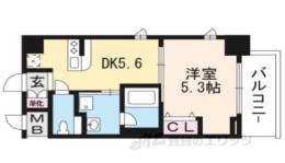 エステムコート京都西院間取り図面