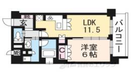 リーガル京都堀川中立売301間取り図面