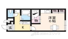 レオパレスジュネス桂間取り図面