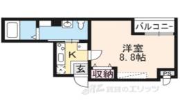 フラッティＫ＆Ｓ千本寺之内間取り図面