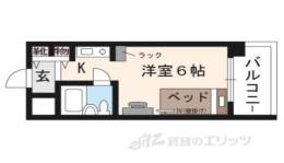 スペリオン四条烏丸(家具付)間取り図面