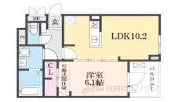 エレガントコーエイ１間取り図面