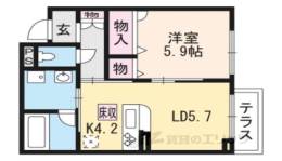 シャーメゾン勧修間取り図面