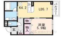 シャーメゾン勧修間取り図面