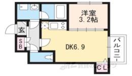 ハーモニーテラス深草坊町間取り図面