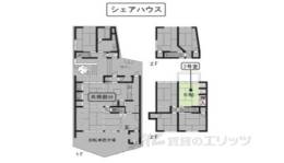 大文字7(シェアハウス)間取り図面