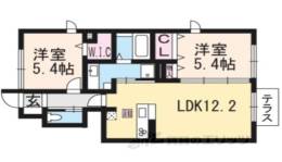 Ｍｅｒｃｉ大将軍３間取り図面
