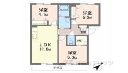 メゾン・ド・エムズ２間取り図面