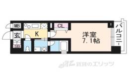べラジオ京都烏丸十条２間取り図面