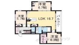 Ｌａ　ｐｒｏｓｐｅｒｉｔｅ太秦間取り図面