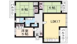 嵐山ロイアルハイツ7号棟間取り図面