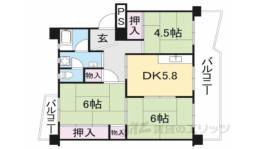 保津川団地１６号棟間取り図面